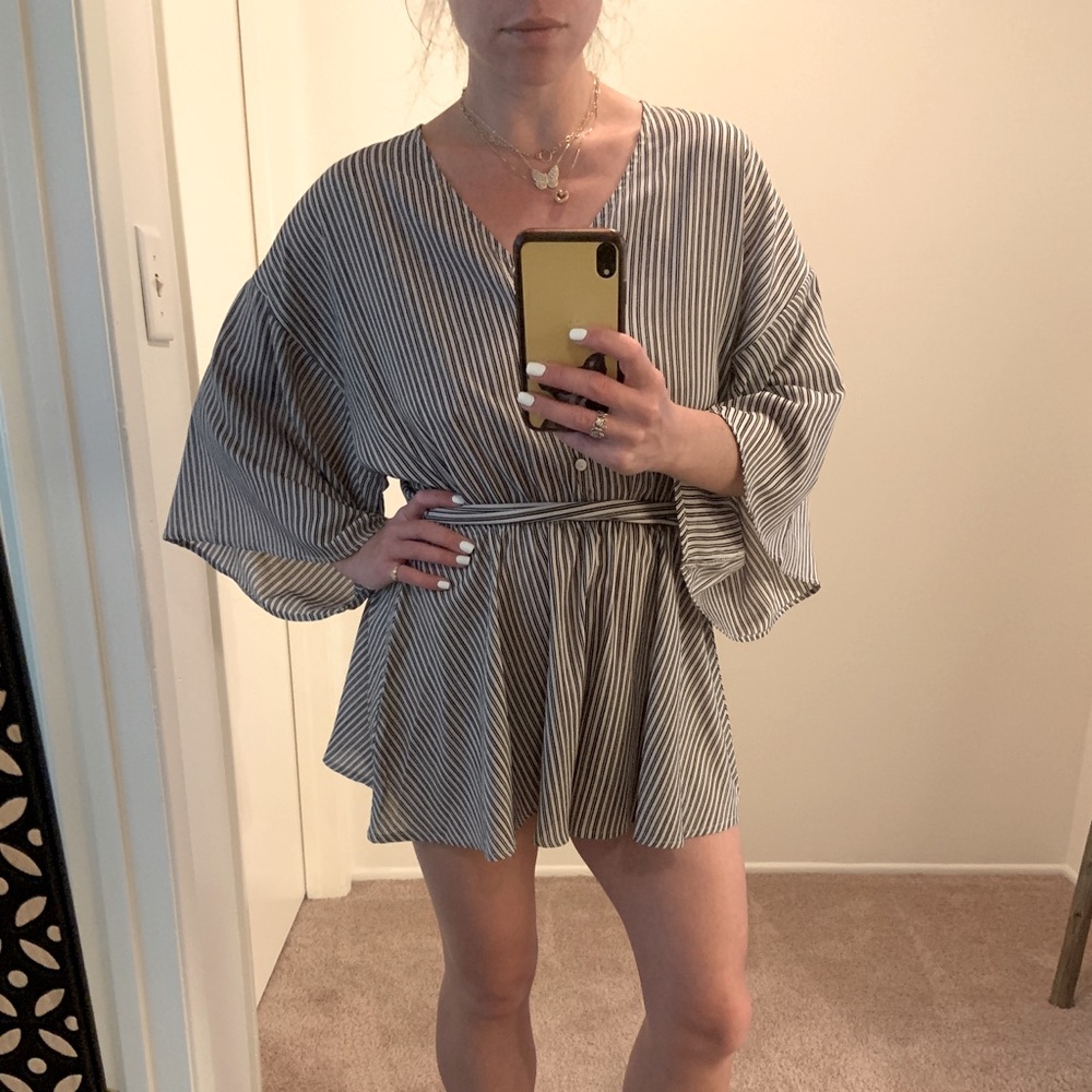 Button-Up Romper - Picture 2 of 4
